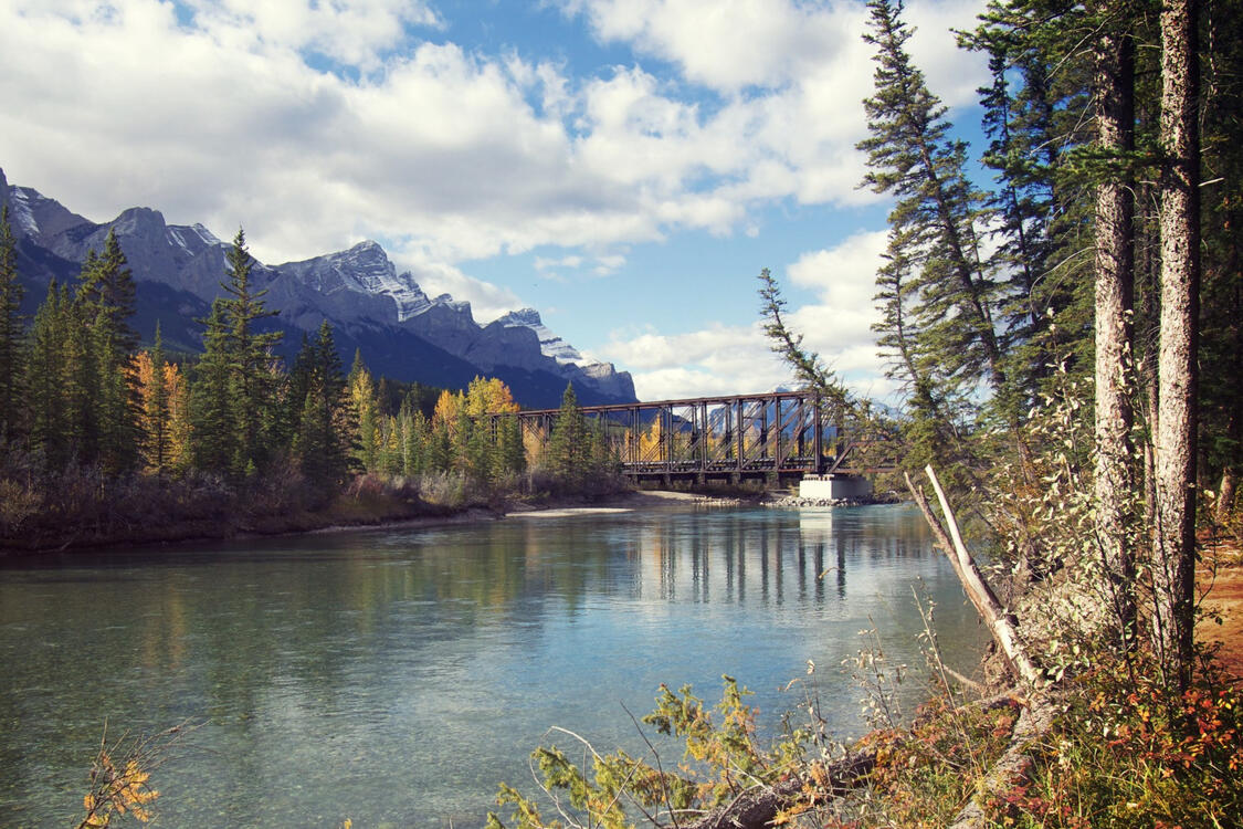 Engine Bridge, Canmore, Canada, 2024. Never watched it but HBO's The Last of Us had filmed here.